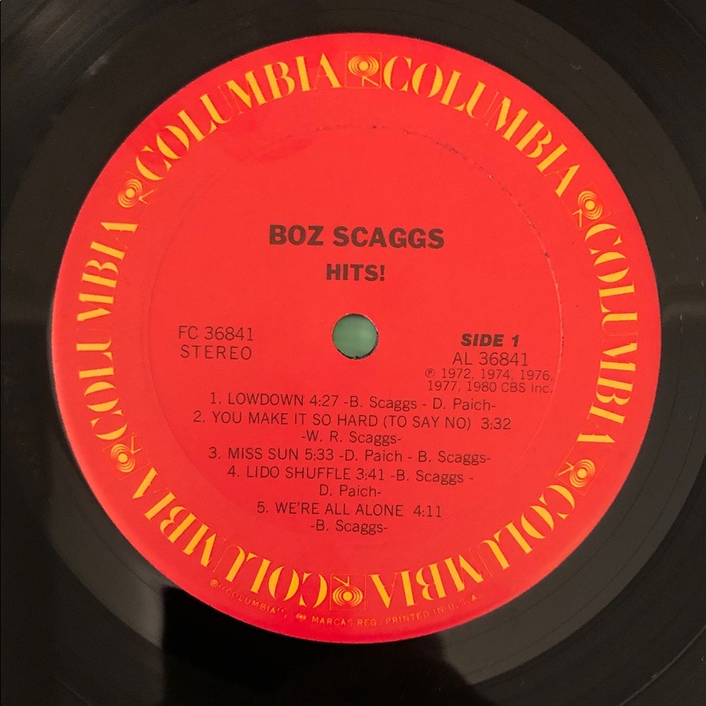 Boz Scaggs Record Album Hits! ‘80 - Picture 5 of 8